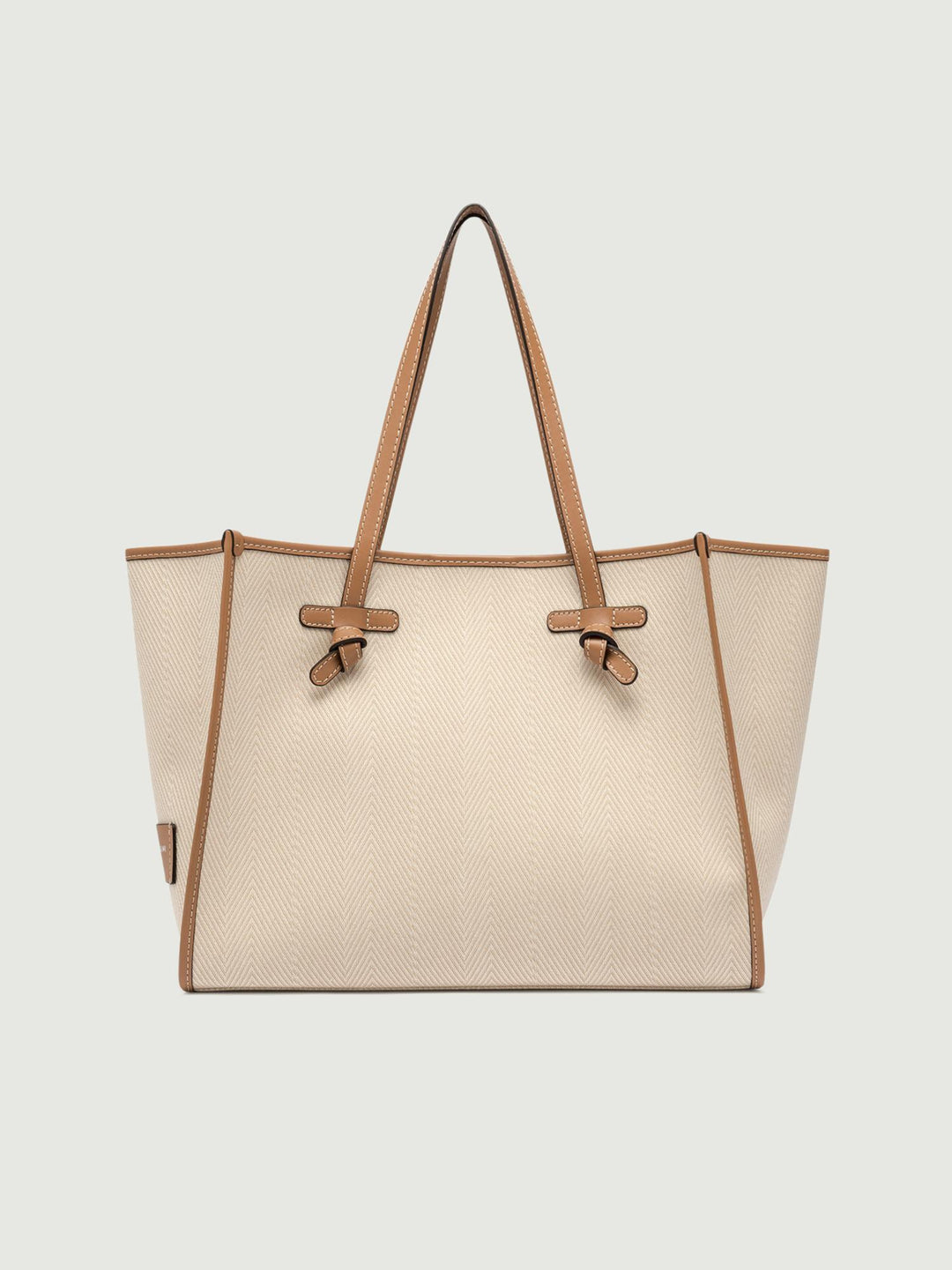 BORSA SHOPPING MARCELLA IN CANVAS BEIGE BS 6850/24PE WNDCHEV 13 GIANNI CHIARINI 