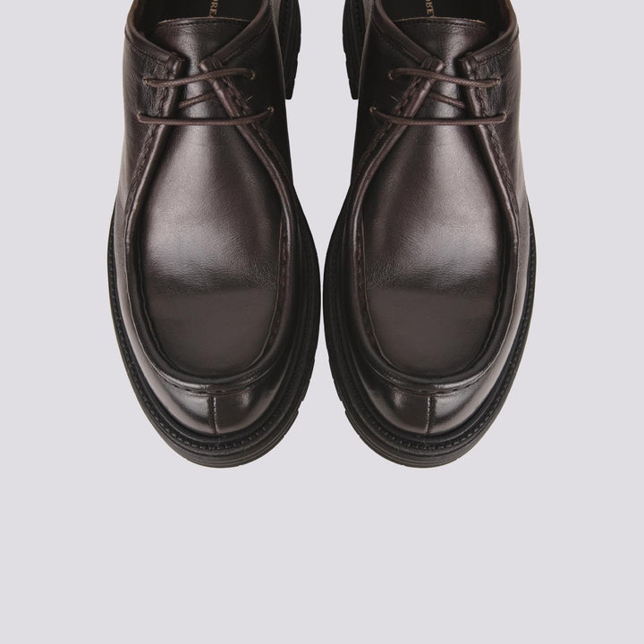 STRINGATA MODELLO PARABOOT IN PELLE MARRONE 6522 T.MORO ANDREA MORANDO 