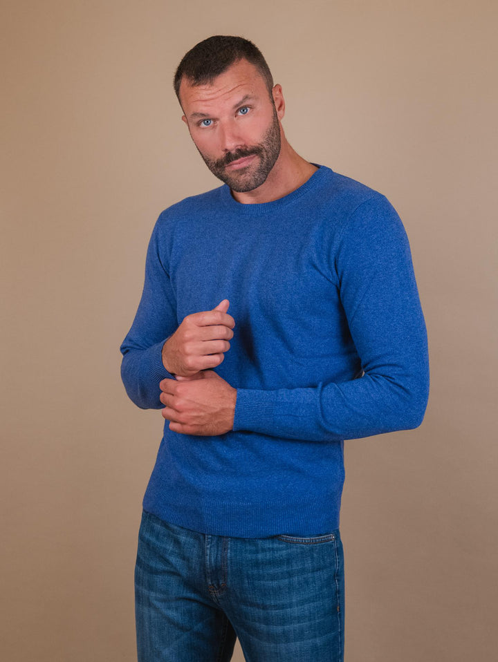 GIROCOLLO IN LANA MISTO CASHMERE BLUETTE 8150223 209 ANDREA MORANDO 