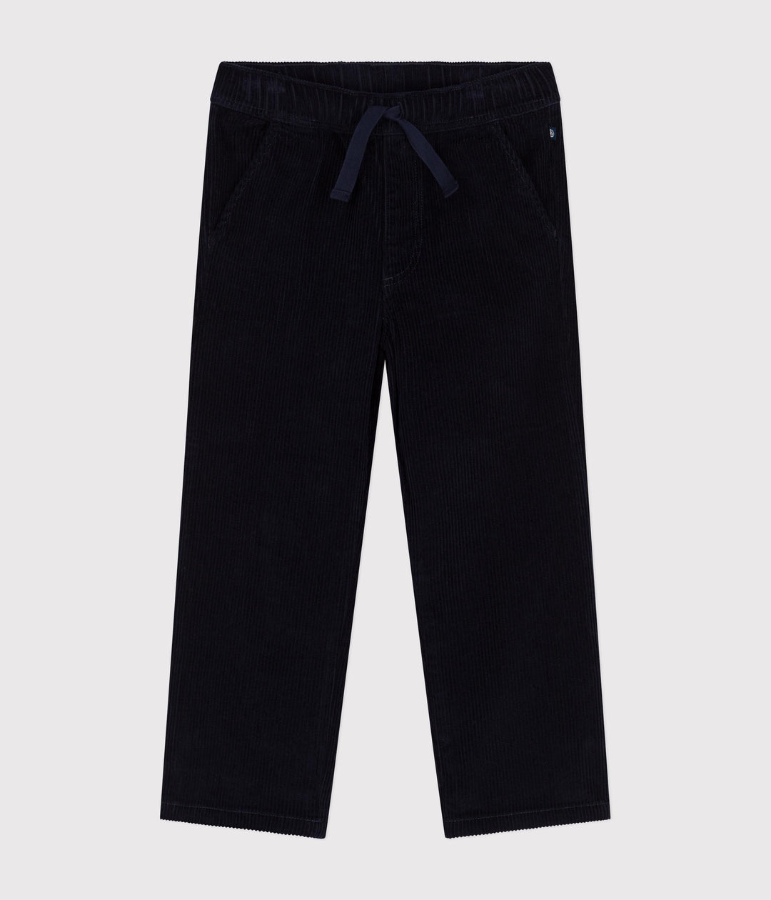 Pantaloni dritti in velluto blu A0BAR 01 PETIT BATEAU 
