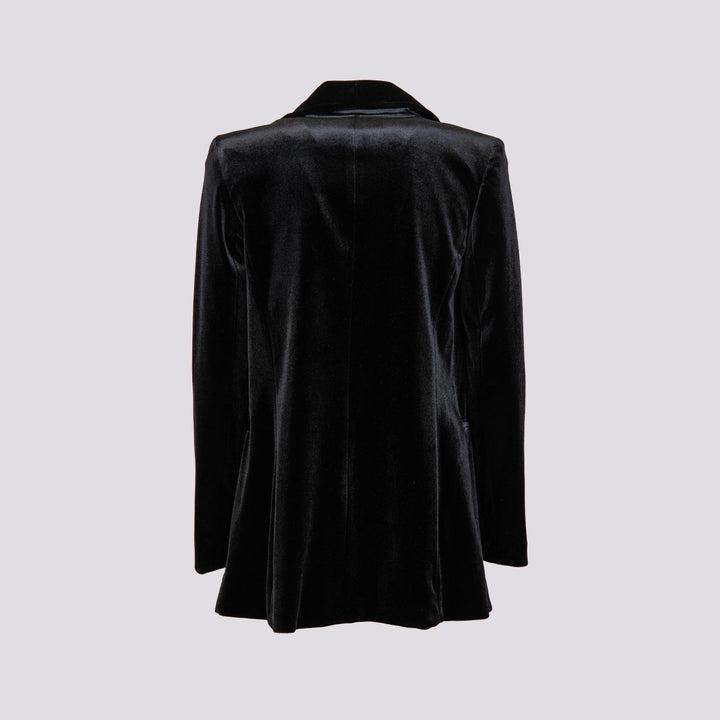 BLAZER APERTO IN VELLUTO NERO 1437/289 12 ANDREA MORANDO 
