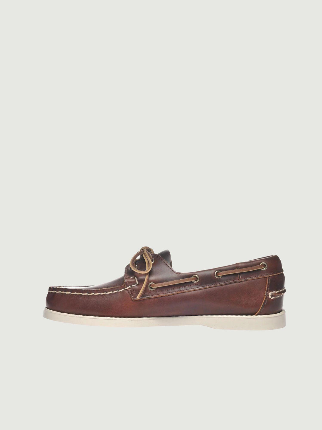 Mocassino da barca Dockside Portland Waxed in Pelle Marrone