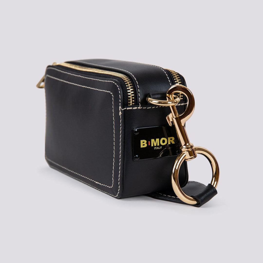 BORSA A TRACOLLA  YOURS IN PELLE NERA YOURS NERO BIMOR 