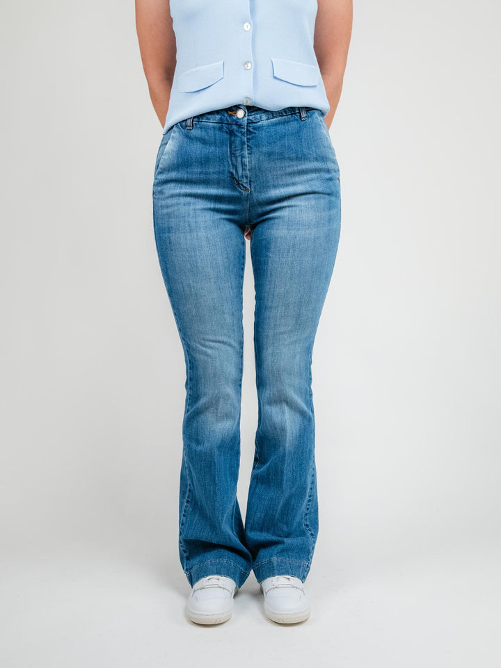 JEANS A ZAMPA LAVAGGIO CHIARO 80137BOMY DENIM ANDREA MORANDO 