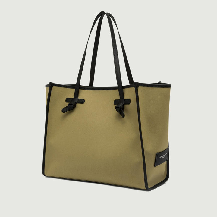BORSA SHOPPING MARCELLA IN CANVAS COLOR KAKI BS 6850/24PE CNV-SE 13407 GIANNI CHIARINI 