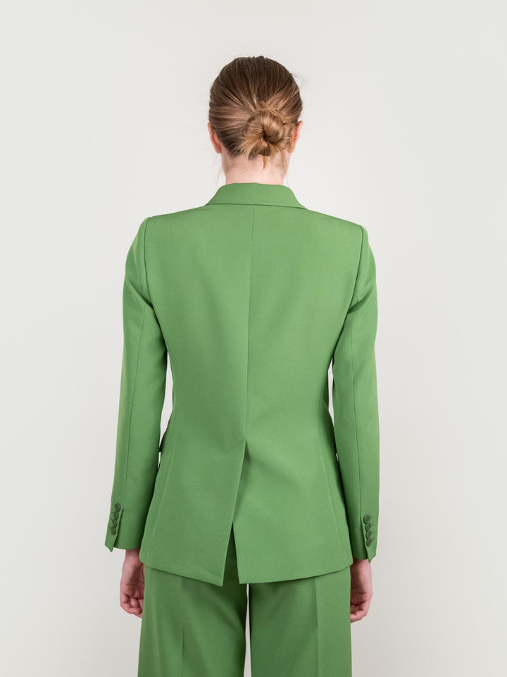 BLAZER DOPPIOPETTO IN TESSUTO VERDE 113877 VERDE ANDREA MORANDO 