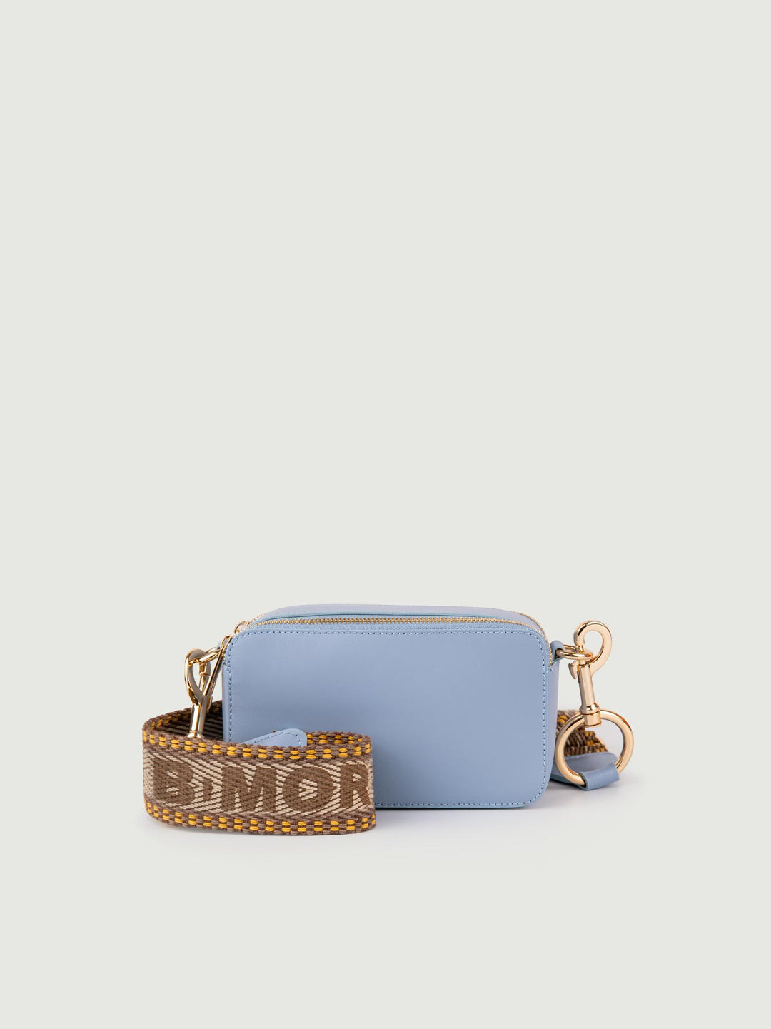 BORSA A TRACOLLA IN PELLE CARTA ZUCCHERO CON DOPPIA TASCA YOURS CARTA ZUCCHERO BIMOR 
