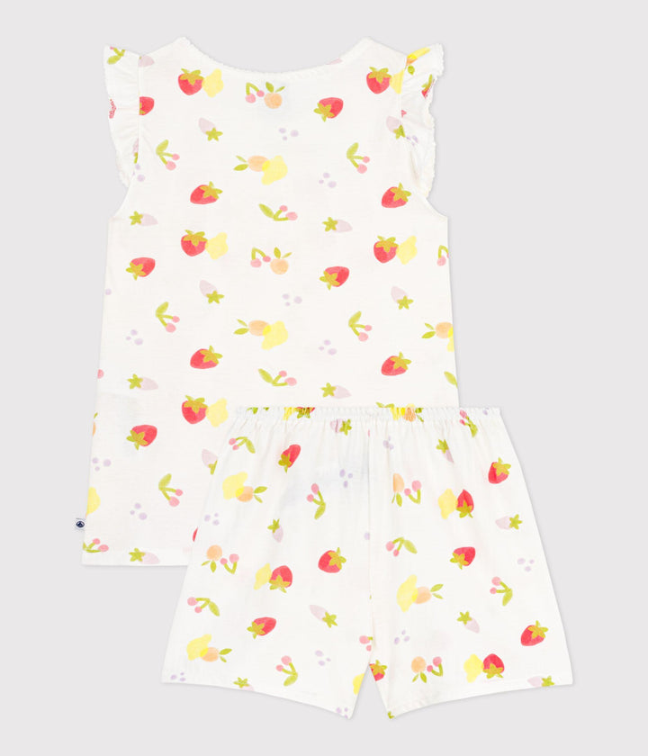 Pigiama corto stampa frutta estiva A0F86 01 PETIT BATEAU 