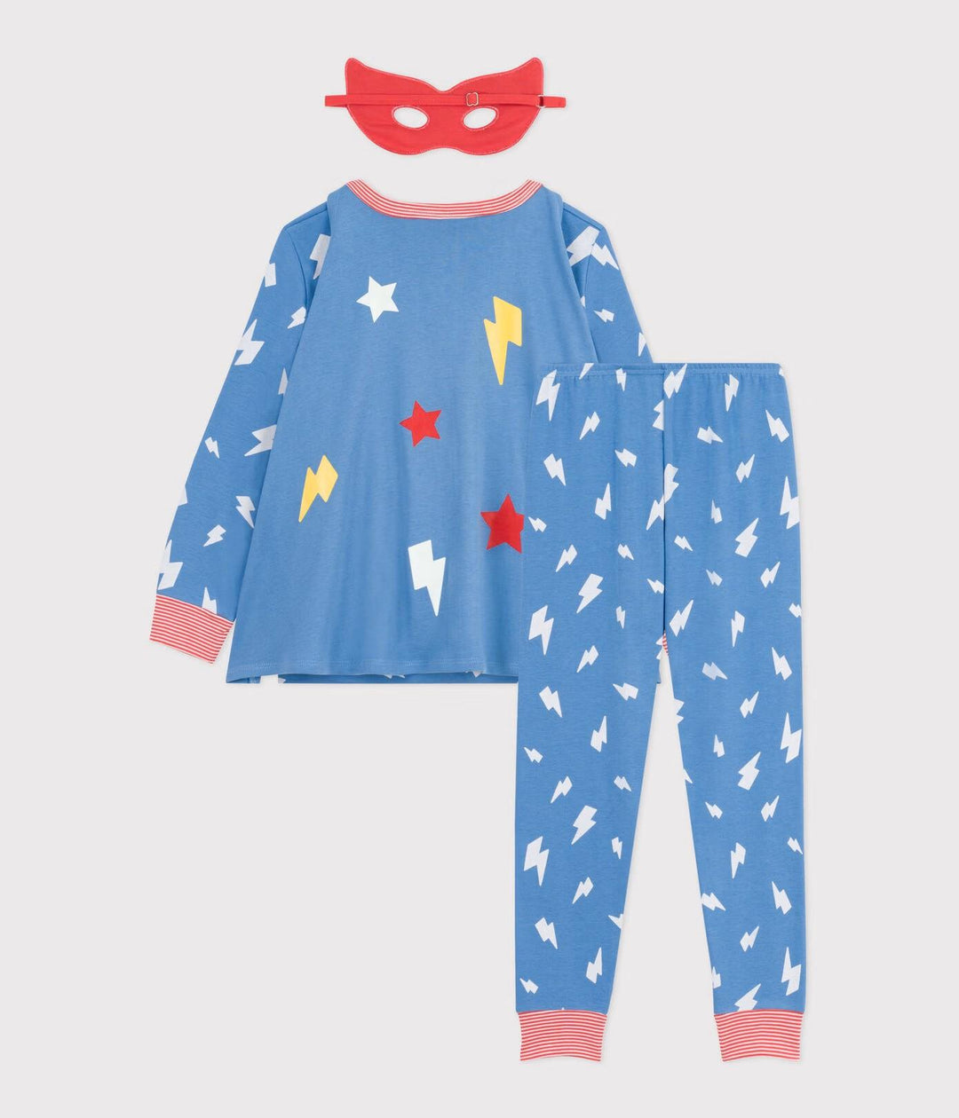 Pigiama bambino travestimento fosforescente in cotone con mantello A0EM1 01 PETIT BATEAU 