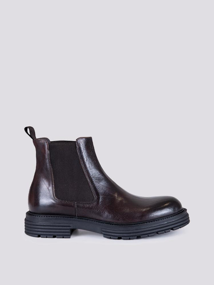 STIVALETTO IN PELLE SPAZZOLATA TESTA MORO 1182 T.MORO ANDREA MORANDO 