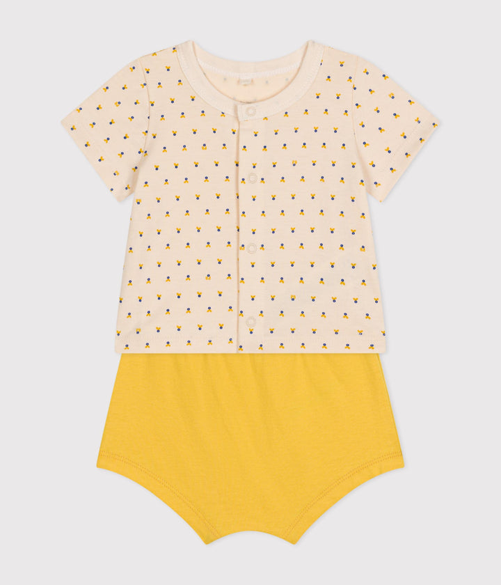 COMPLETO 2 PEZZI IN JERSEY LEGGERO BEBÈ A09JB 03 PETIT BATEAU 