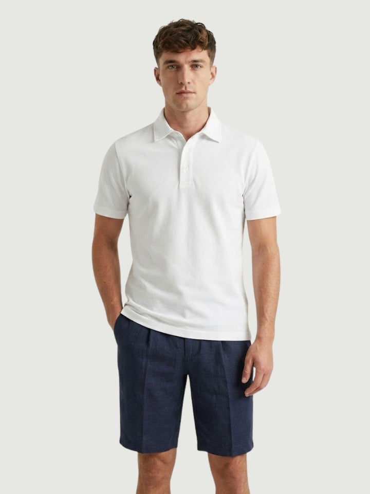 Polo classica in cotone piquet bianca 5803426 100 ANDREA MORANDO 