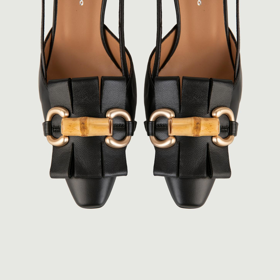 Décolleté SLING BACK NERA L5602 NERO ANDREA MORANDO 