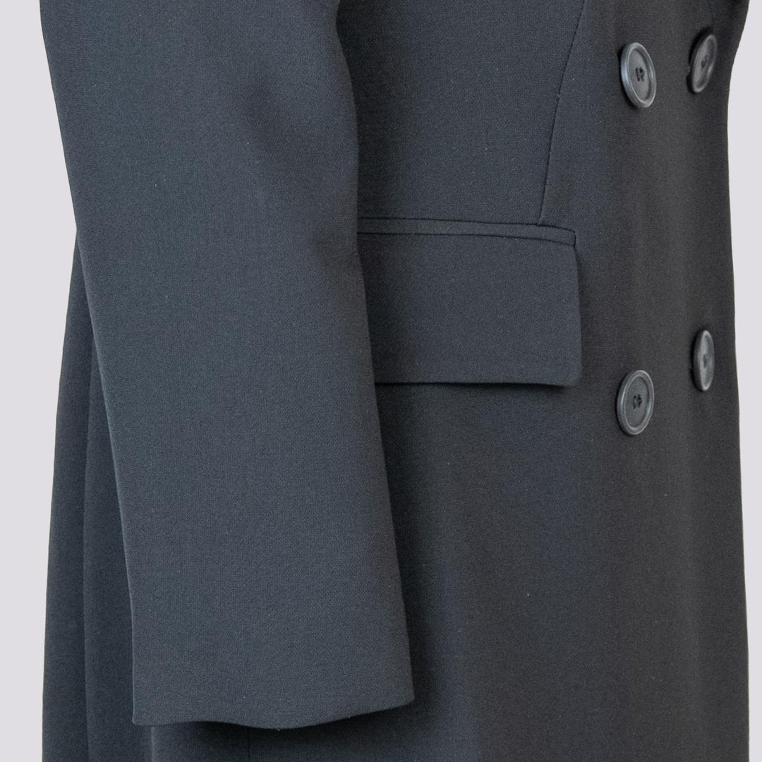 CAPPOTTO DOPPIOPETTO  CON SPACCO LATERALE NERO 2134/2531 019 ANDREA MORANDO 
