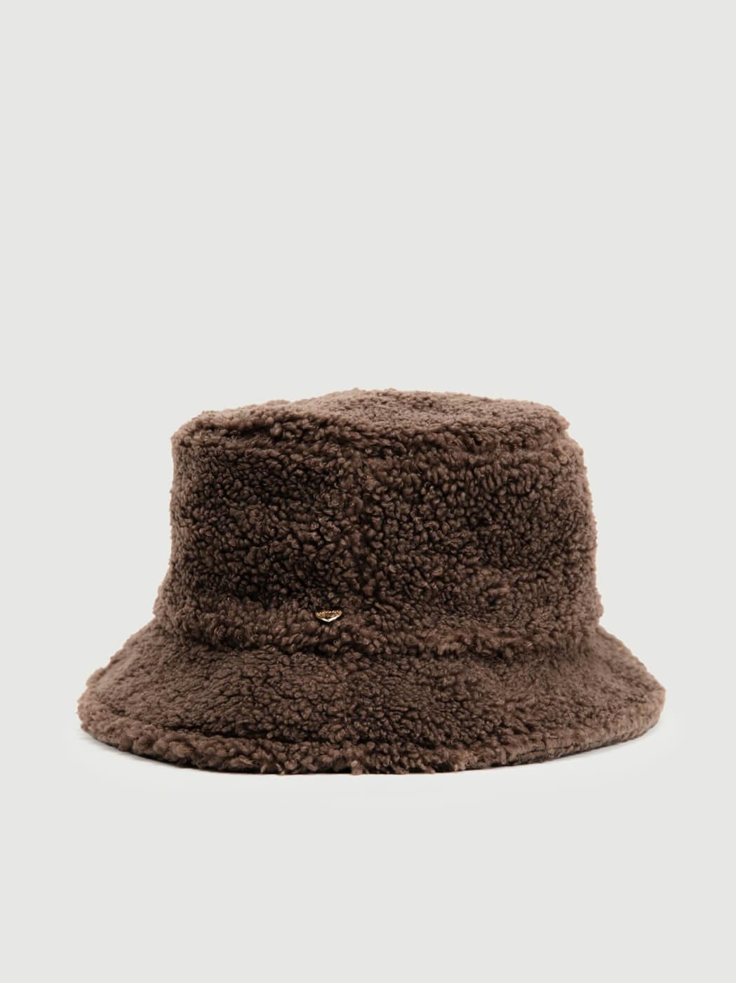 CAPPELLO BUCKET IN TEDDY MORO CP4287 MARRONE ANDREA MORANDO 
