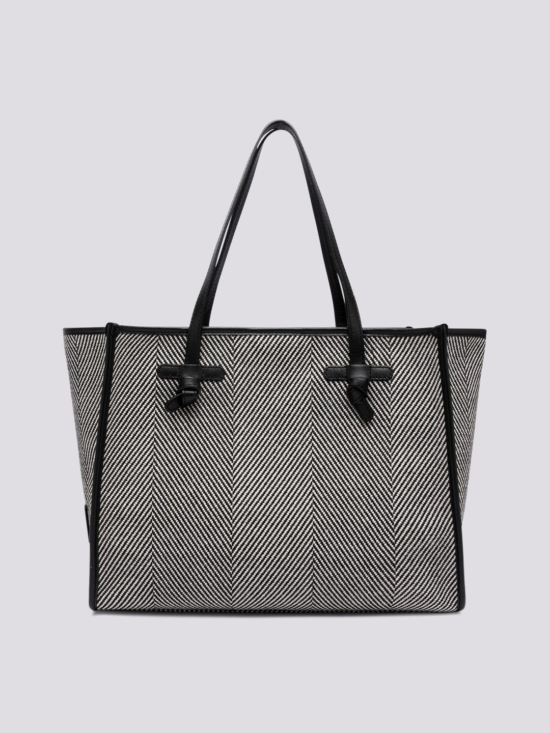 Shopping Marcella in tessuto spiga nero bianco BS 6850/23AI SPIGA 11647 GIANNI CHIARINI 