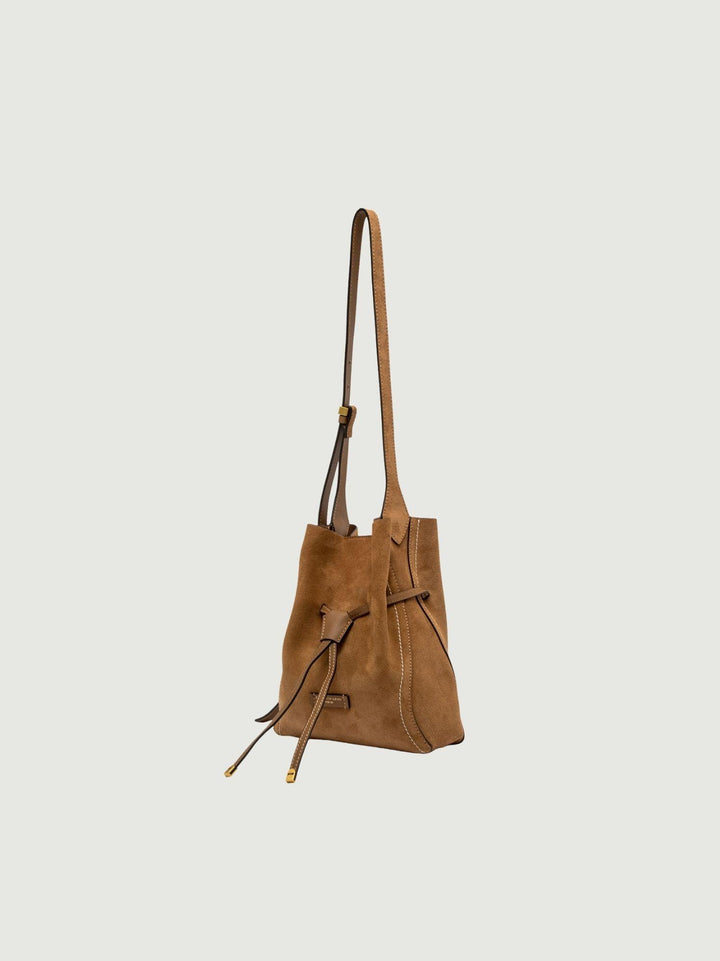 Borsa Sienna in camoscio caramel media BS 11786 CM-PL 1478 GIANNI CHIARINI 