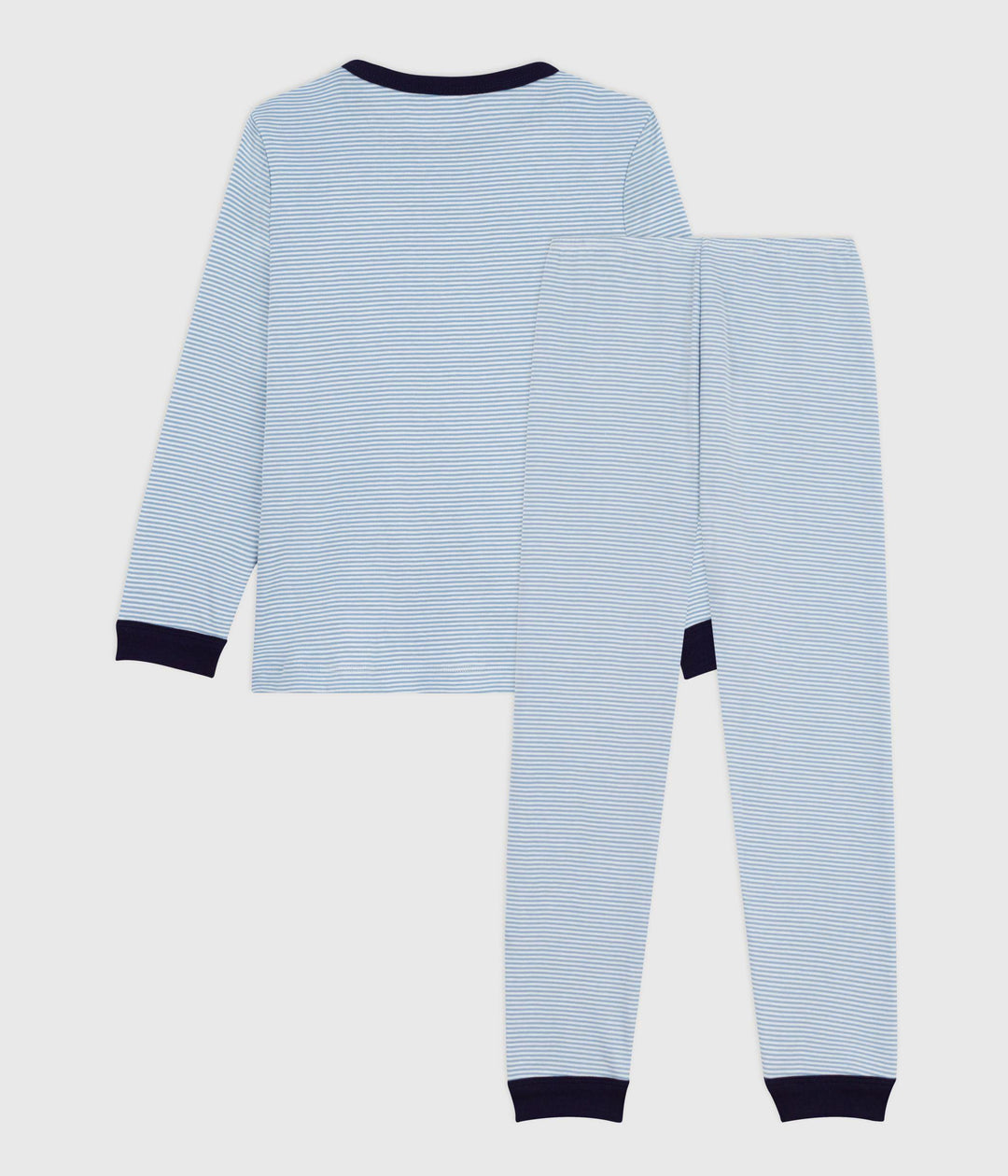 Pigiama in cotone a righe bambino A0E9L 02 PETIT BATEAU 