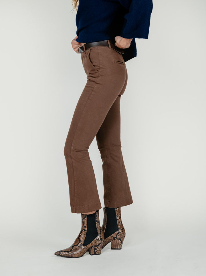 PANTALONE A TROMBETTA CACAO 824JA CACAO ANDREA MORANDO 