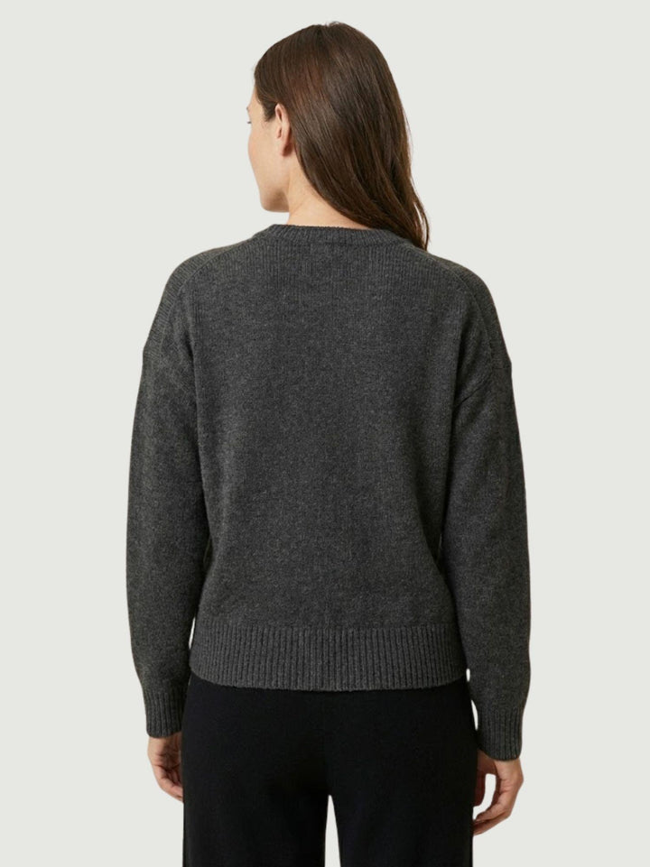 MAGLIA OVER 100% LANA ANTRACITE WL788 CATRAME ANDREA MORANDO 