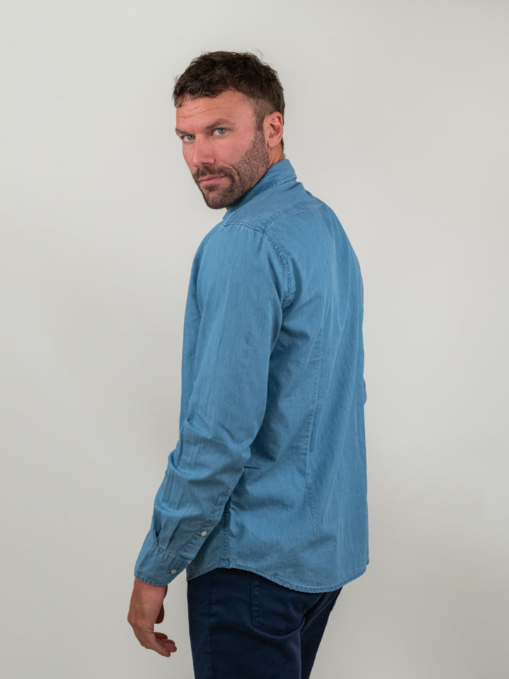 CAMICIA IN DENIM CHIARO