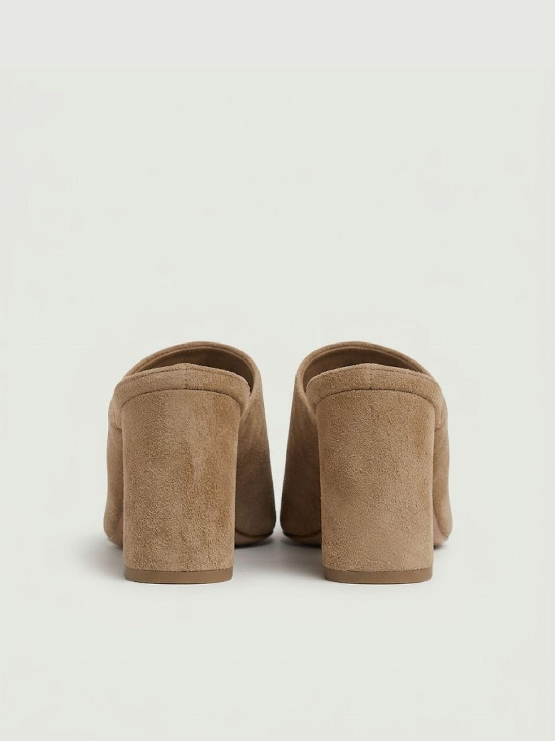 Sandalo mule in pelle scamosciata tortora 2754 CAMEL ANDREA MORANDO 