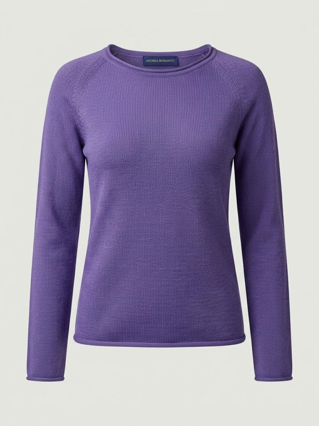 Maglia in cotone viola VERDILENA VIOLA ANDREA MORANDO 