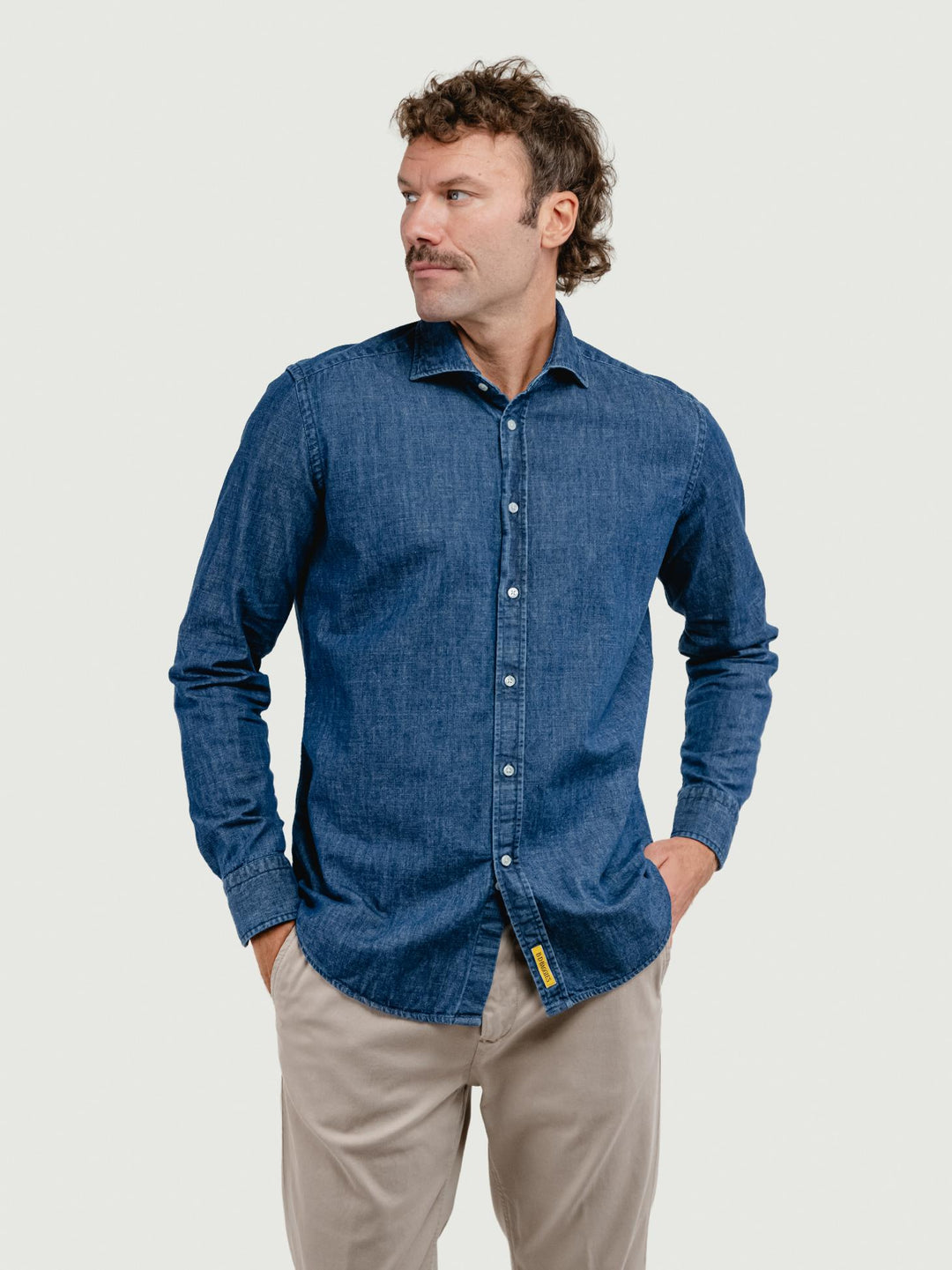 CAMICIA BRADFORD IN DENIM SCURO BRADFORD/DEN26 02 BAGGIES 