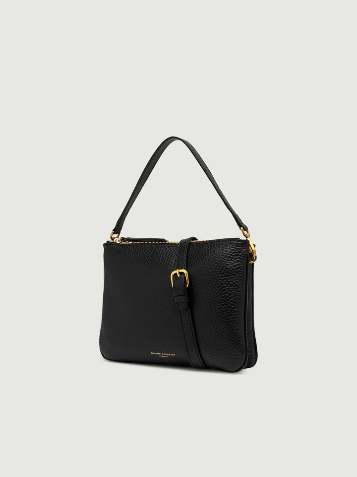 BORSA FRIDA IN PELLE NERA. 10436 TKL 001 GIANNI CHIARINI 