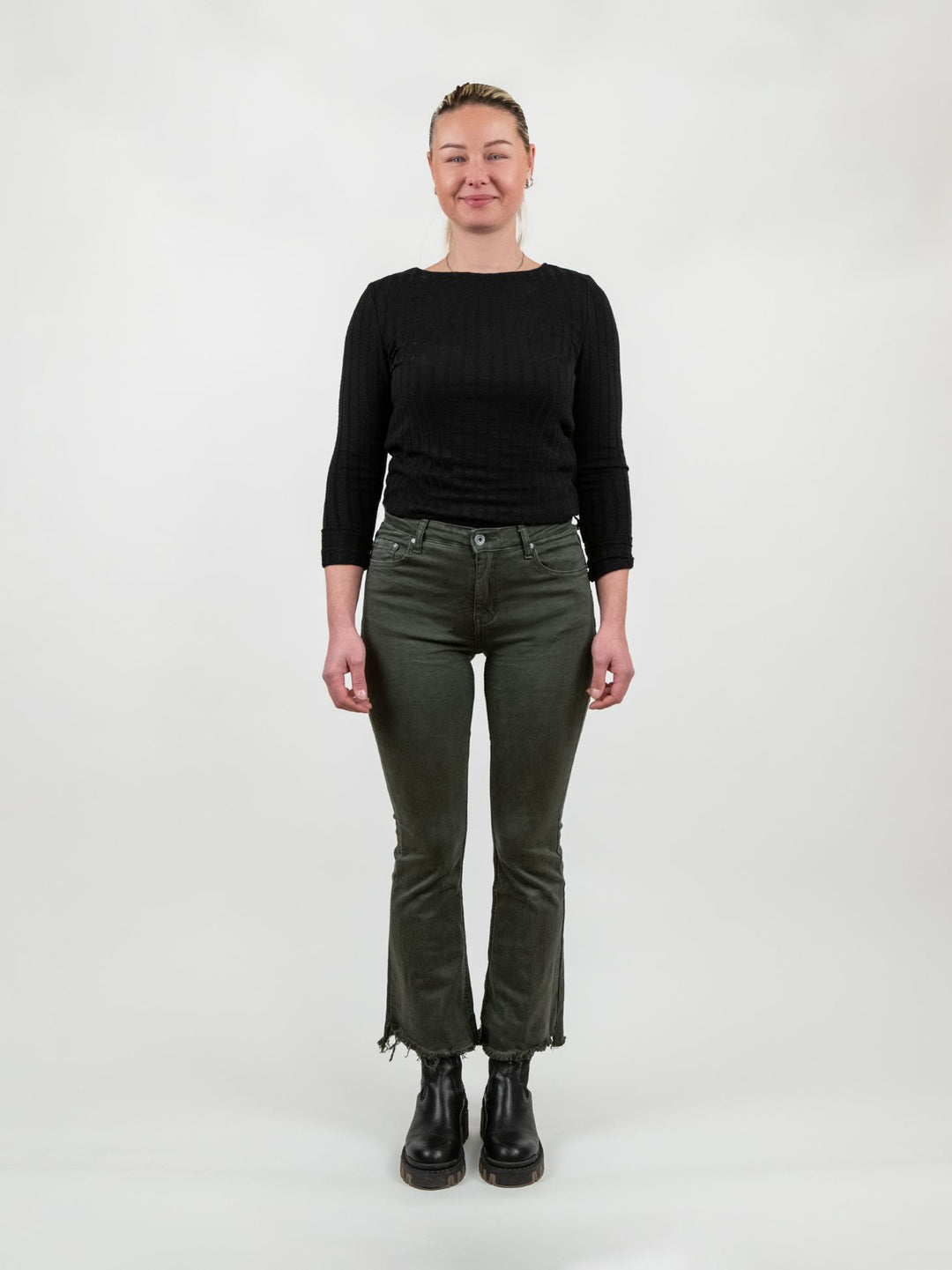 PANTALONE 5 TASCHE SFRANGIATO MILITARE 6826/26 MILITARE ANDREA MORANDO 