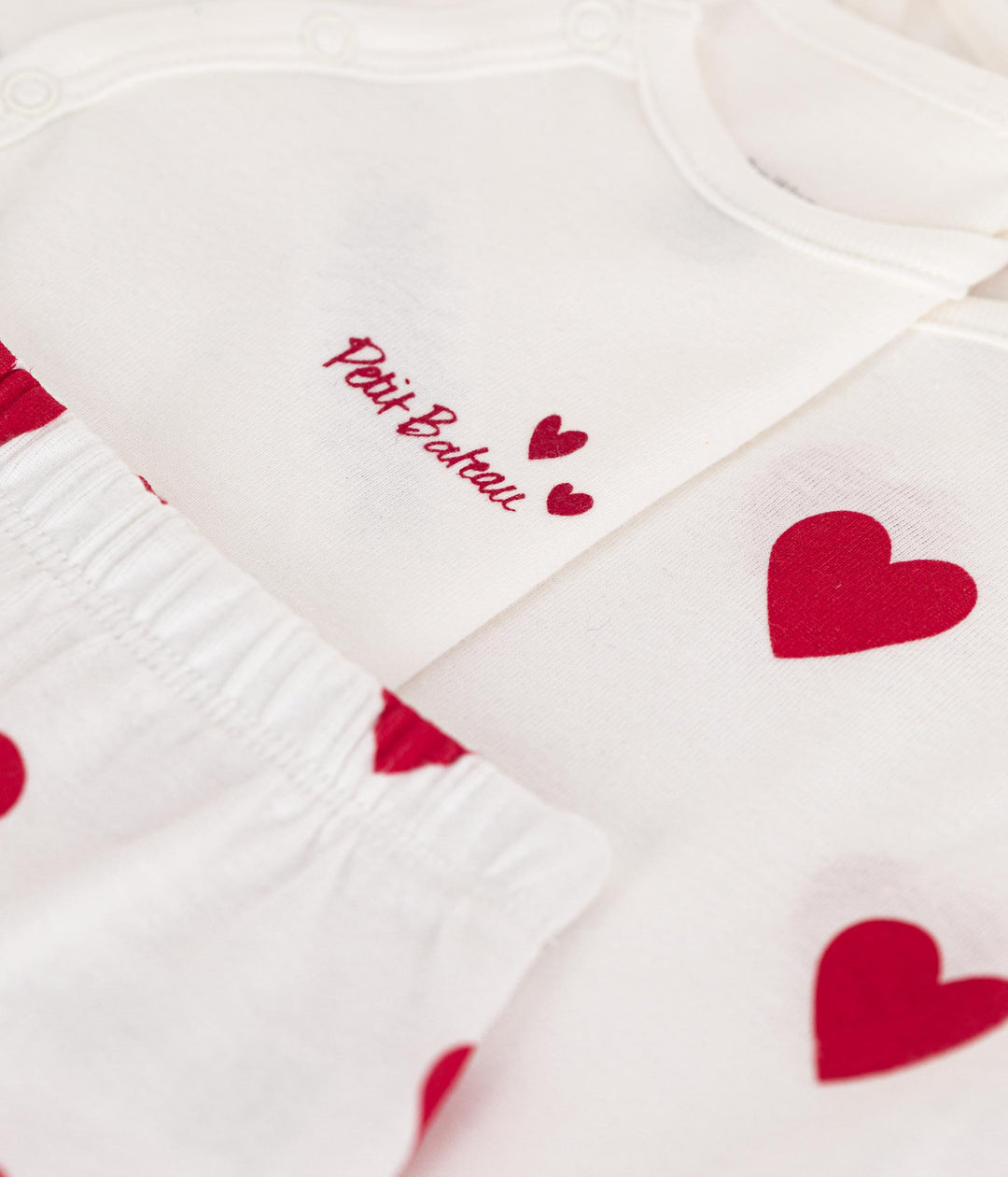 COMPLETO CON 3 PEZZI A RIGHE IN COTONE PER BEBÈ A09J5 01 PETIT BATEAU 