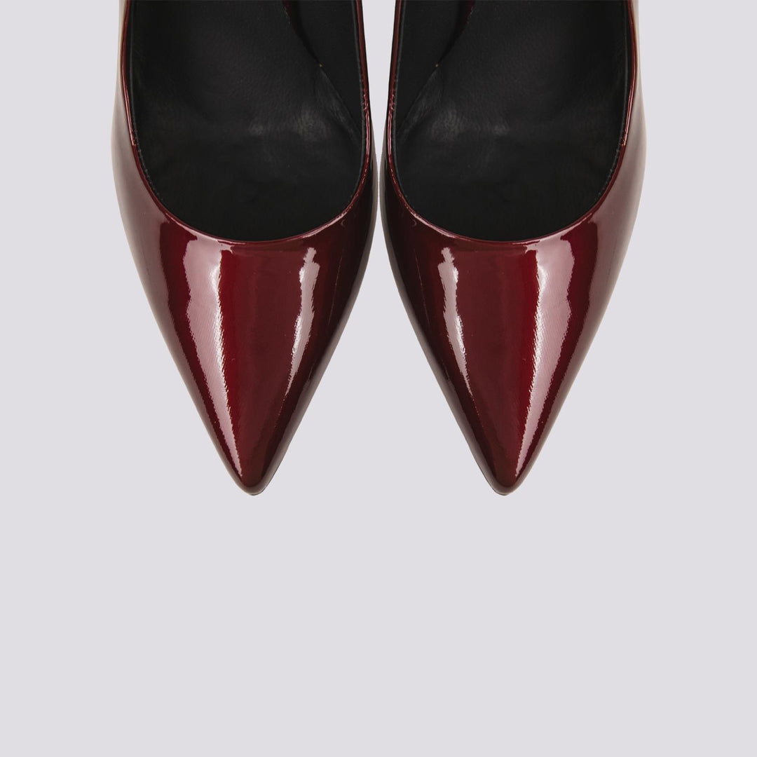 DECOLLETE  CON TACCO A SPILLO IN VERNICE BORDEAUX V40 BORDEAUX ANDREA MORANDO 