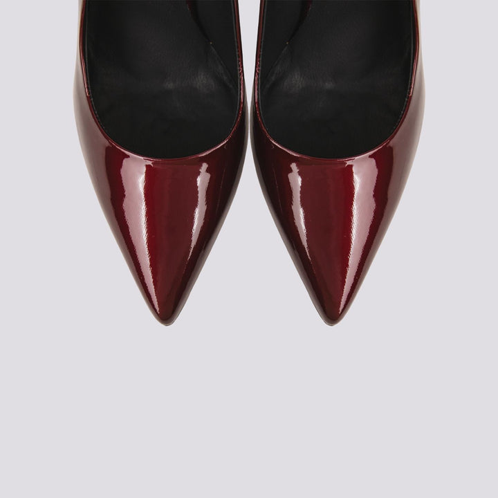 DECOLLETE  CON TACCO A SPILLO IN VERNICE BORDEAUX V40 BORDEAUX ANDREA MORANDO 
