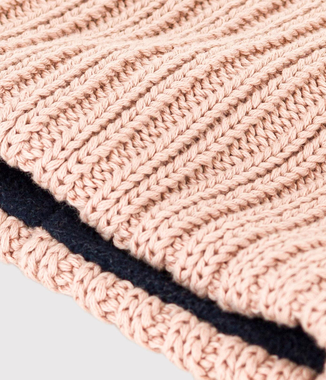 SNOOD IN MAGLIA A RIGHE CON FODERA IN PILE A08DU 03 PETIT BATEAU 
