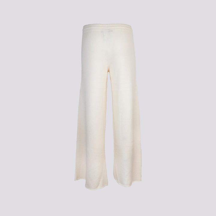 Pantalone a palazzo in maglia panna 0370/176 0248 BIMOR 
