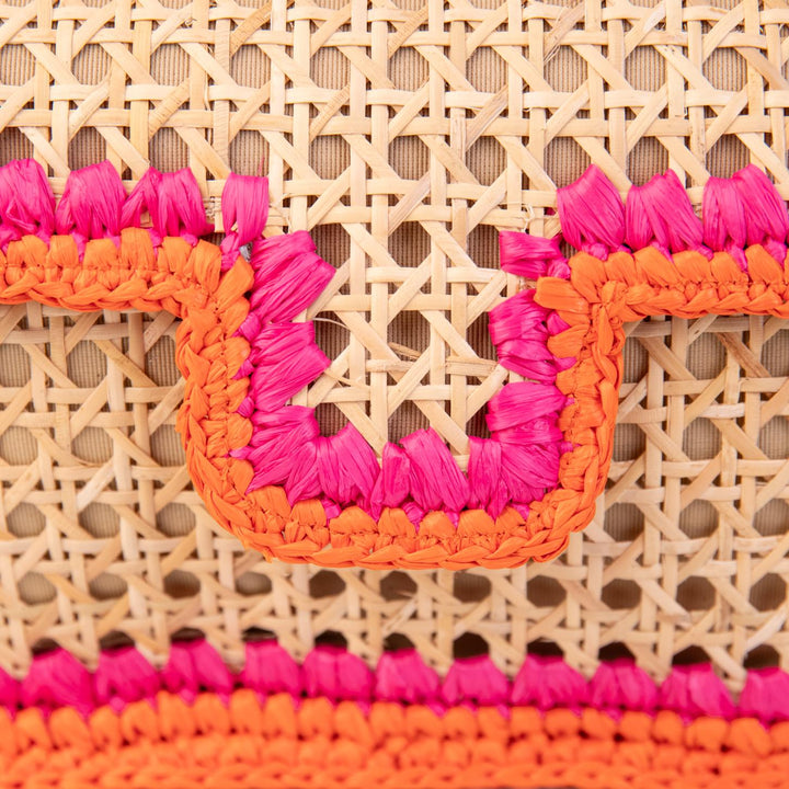 BORSETTA A TRACOLLA IN RAFIA FUCSIA 4757 FUCSIA CATERINA BERTINI 