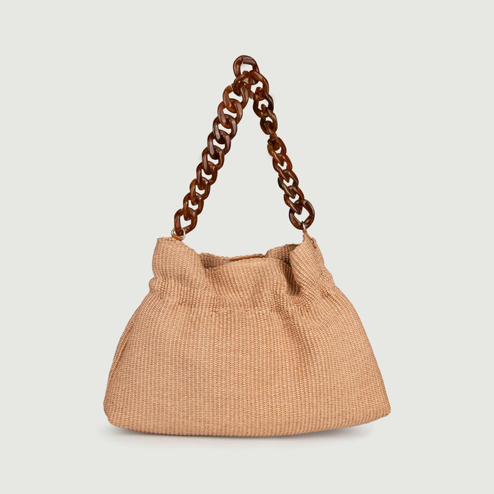 BORSA IN RAFIA CON TRACOLLA IN RESINA SWAG SWAGRAFIA RAFIA BIMOR 