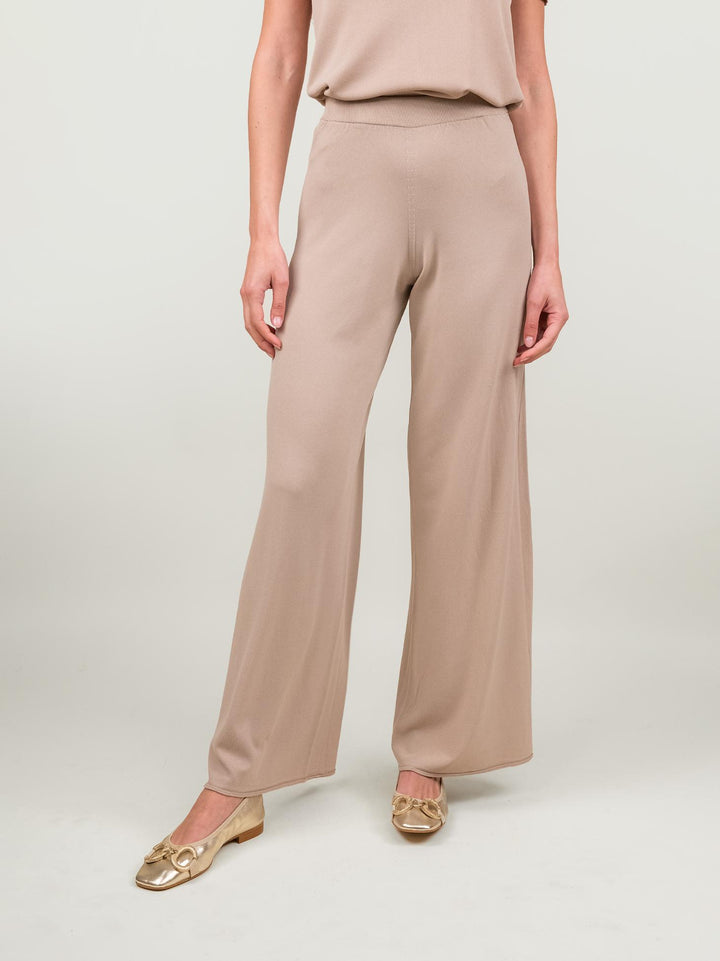 PANTALONE IN MAGLIA BEIGE 2670 BEIGE ANDREA MORANDO 
