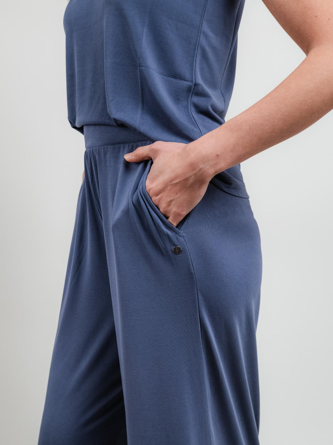 PANTALONI A PALAZZO BLUETTE 525LIXX517 INDIGO ANDREA MORANDO 