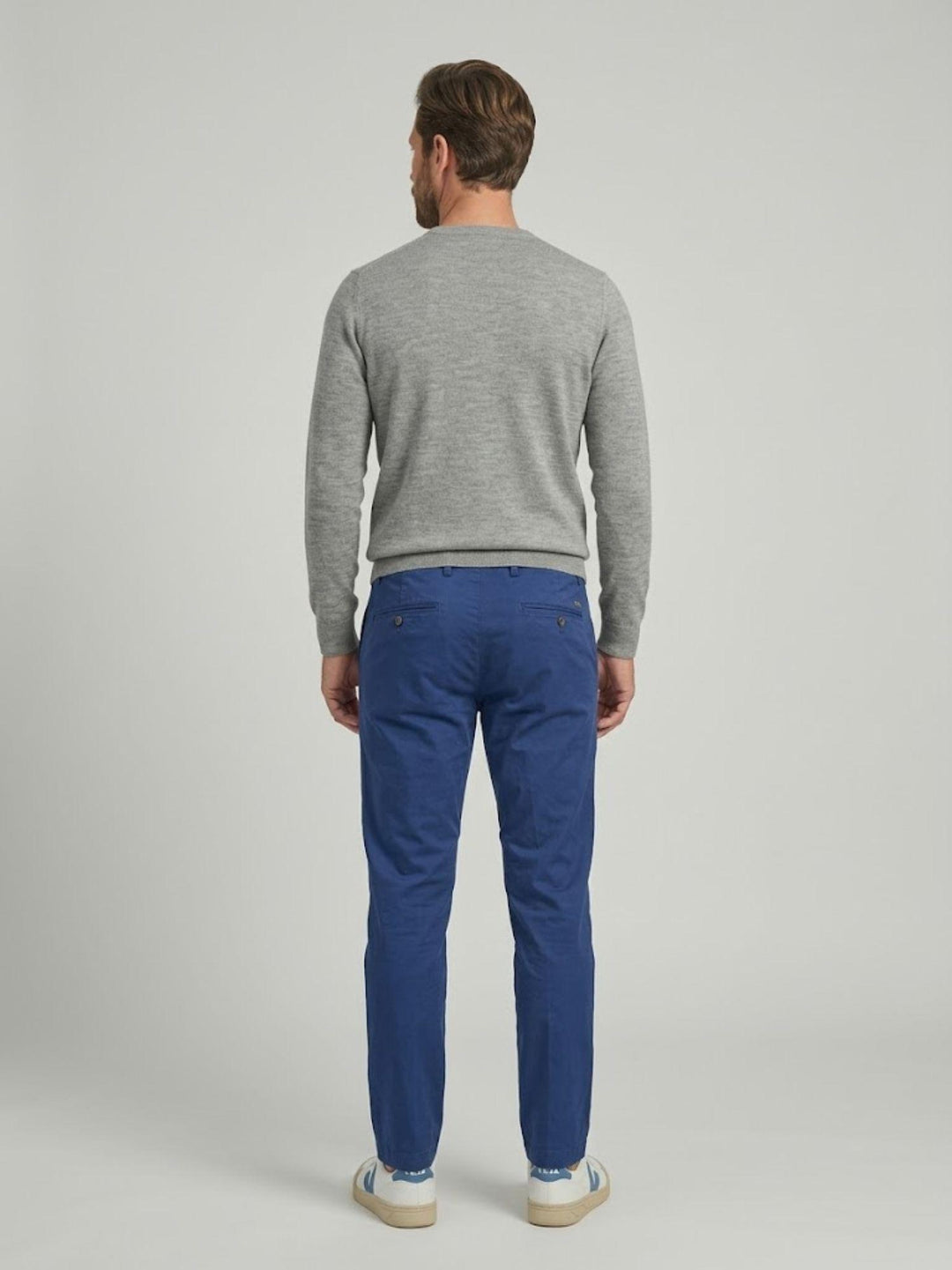 Pantalone chino in cotone bluette CO0123M 7019 ANDREA MORANDO 