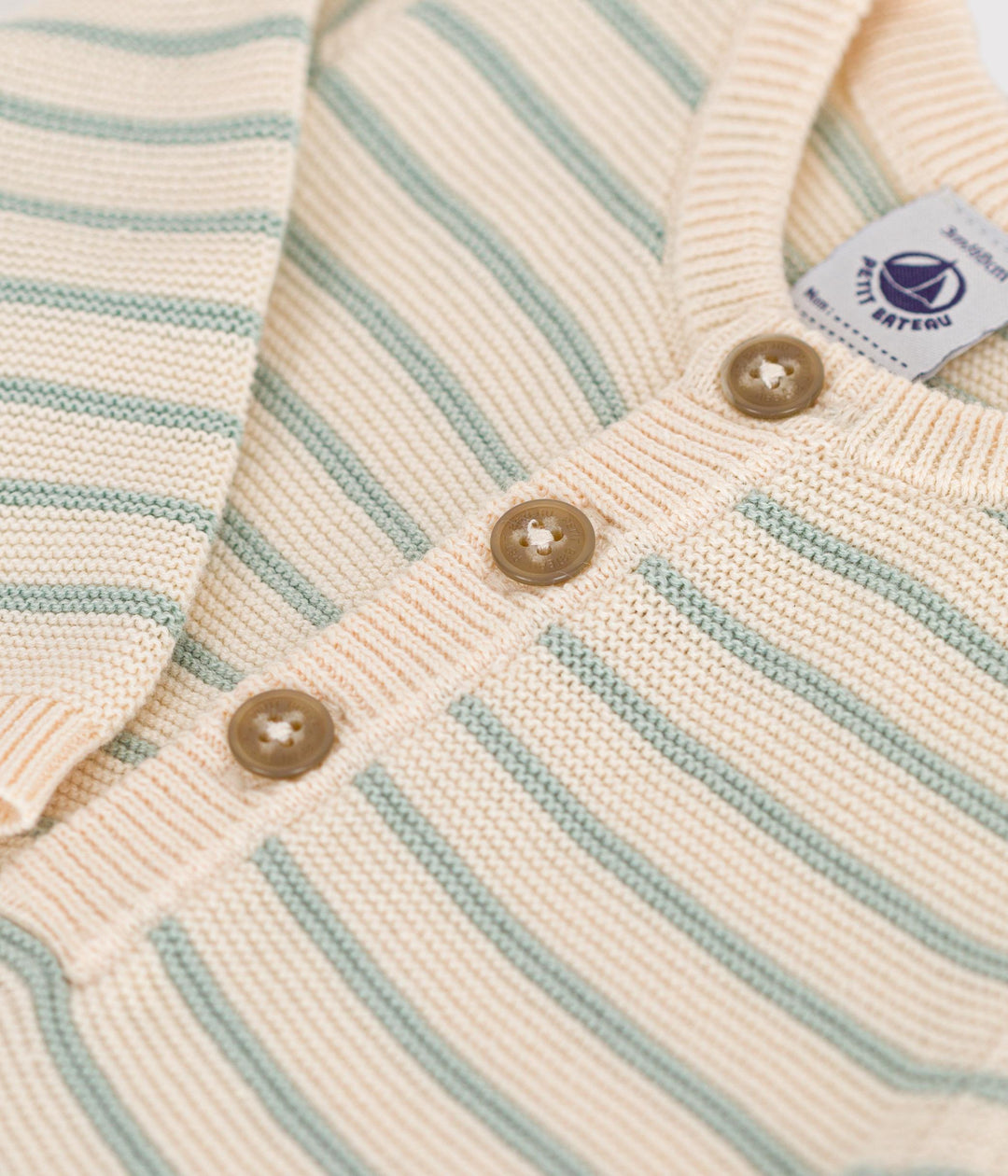TUTINA A RIGHE LUNGA IN MAGLINA PER BEBÈ A09GW 01 PETIT BATEAU 