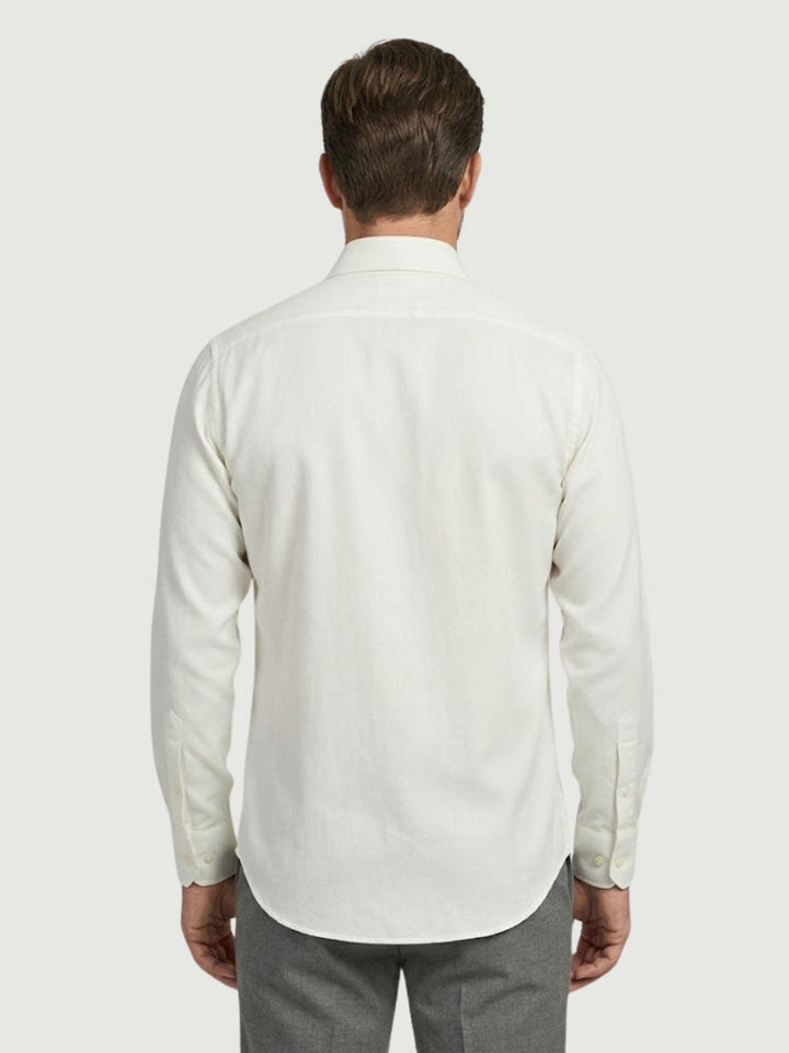 Camicia collo francese in cotone bianca regular PLATINOSPEC/REG 5041-00 ANDREA MORANDO 