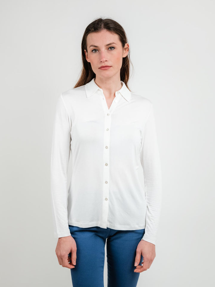 CAMICIA BIN TESSUTO BIANCA 515LICA115 BIANCO ANDREA MORANDO 