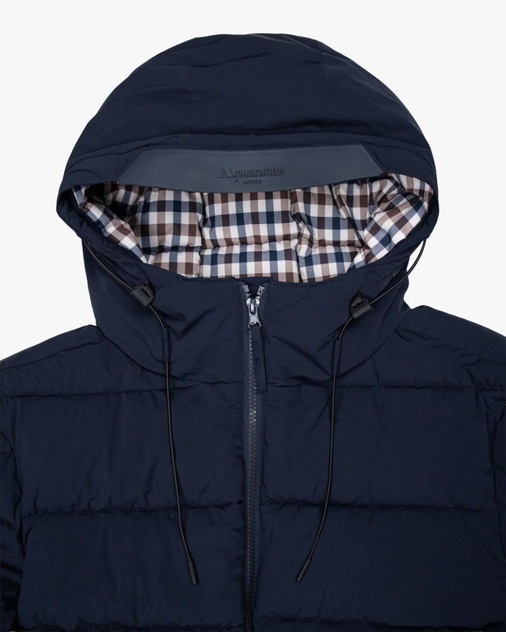 PIUMINO IMBOTTITO CON CAPPUCCIO NAVY JK010 NAVY AQUASCUTUM ACTIVE 