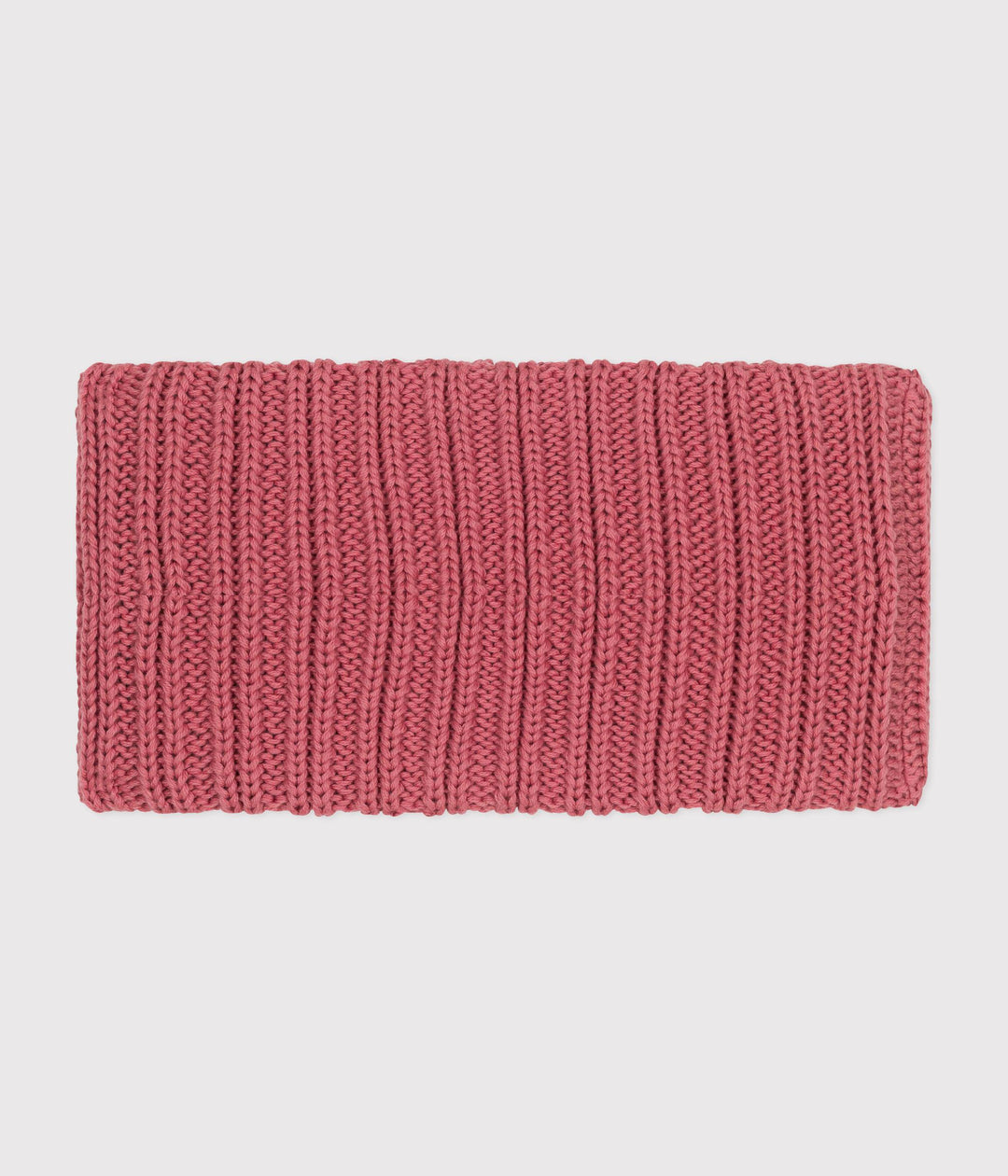 Snood rosa in maglia foderata in pile neonato A0BRV 03 PETIT BATEAU 