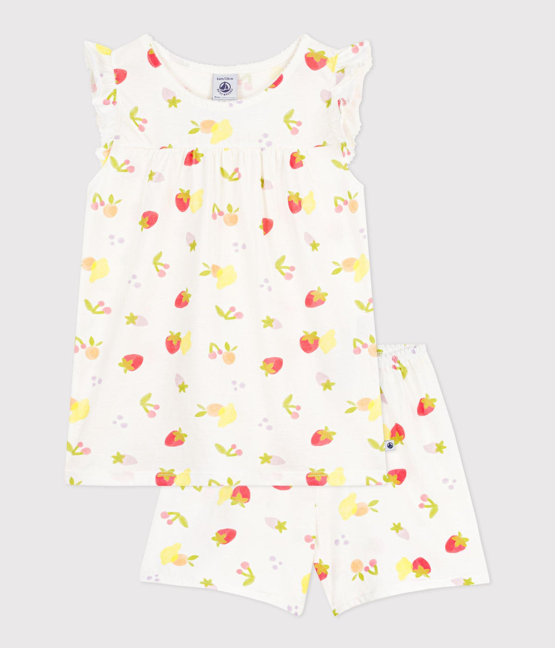 Pigiama corto stampa frutta estiva A0F86 01 PETIT BATEAU 