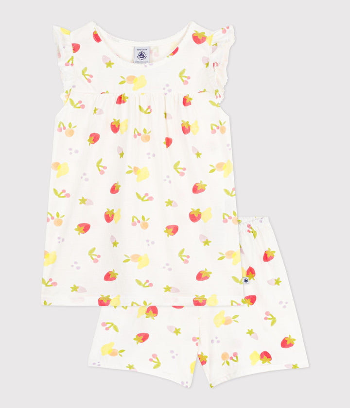 Pigiama corto stampa frutta estiva A0F86 01 PETIT BATEAU 
