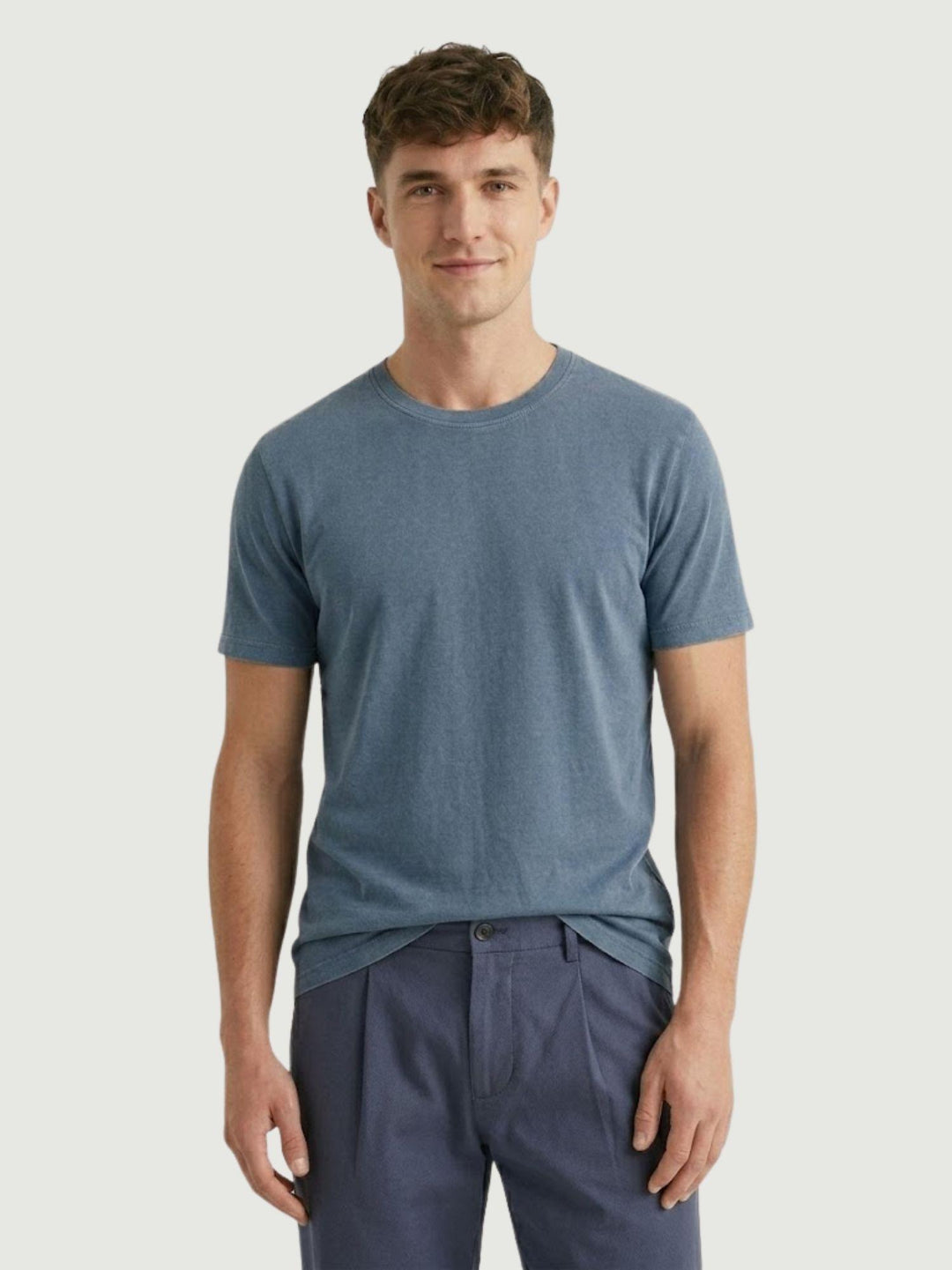 T-shirt in jersey di cotone denim 5960426 282 ANDREA MORANDO 