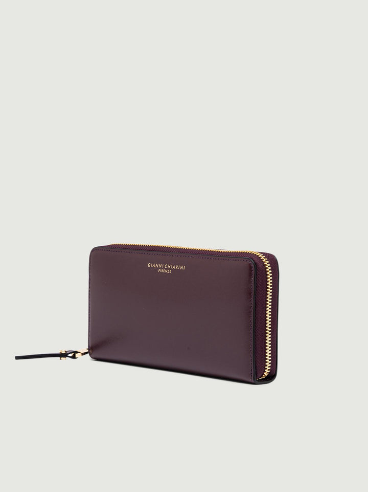portafoglio in pelle liscia color viola R-5042 PRCKLUX 5008 GIANNI CHIARINI 