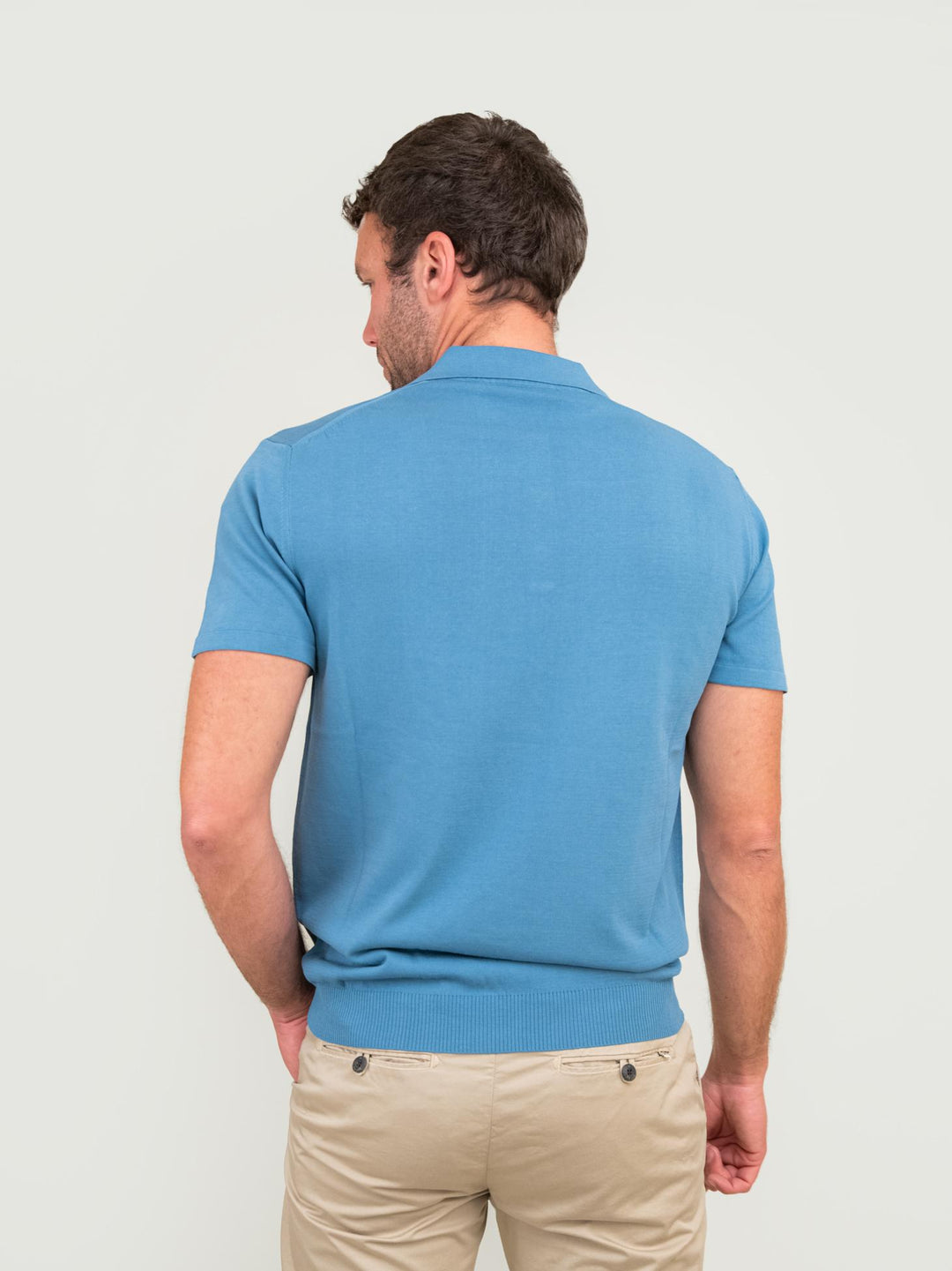POLO IN COTONE COLOR AVIATORE